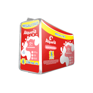 Leche Descremada Megalitro Sixpack
