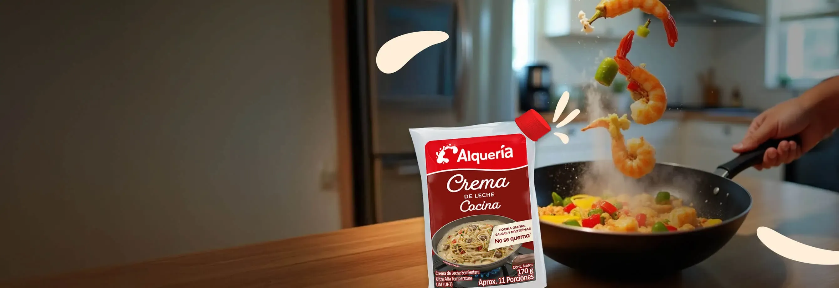 Crema de Leche Alquería Para Cocinar Banner