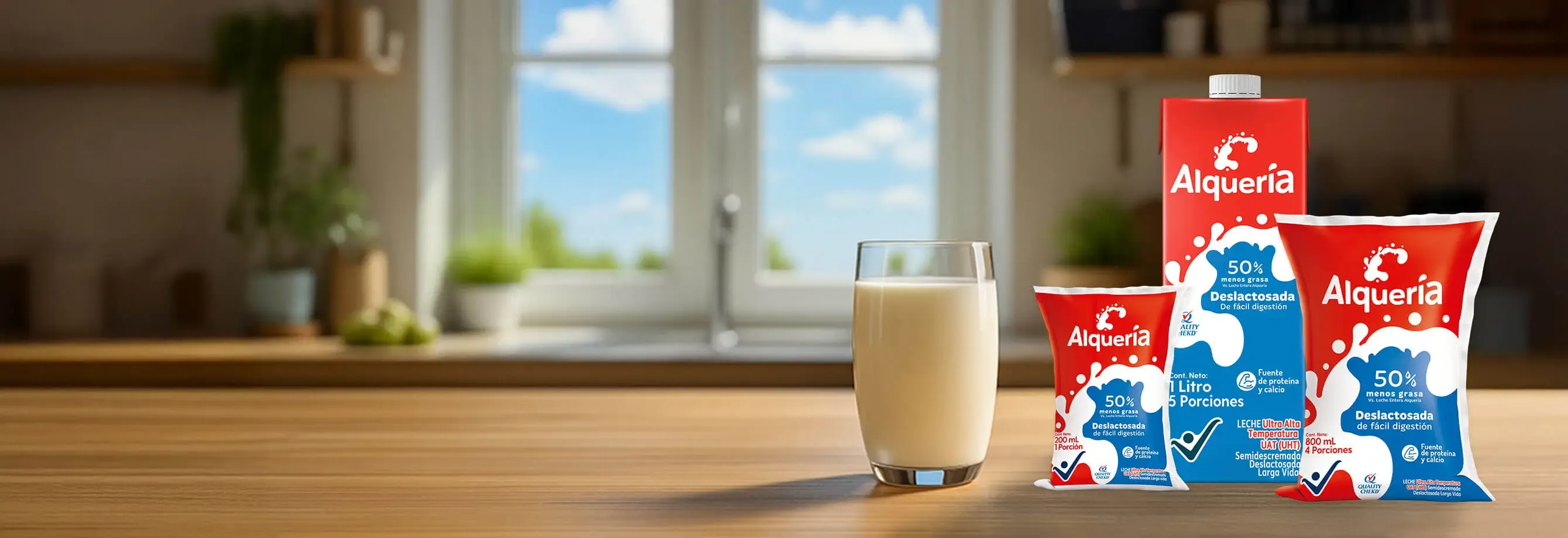 Leche Deslactosada Banner