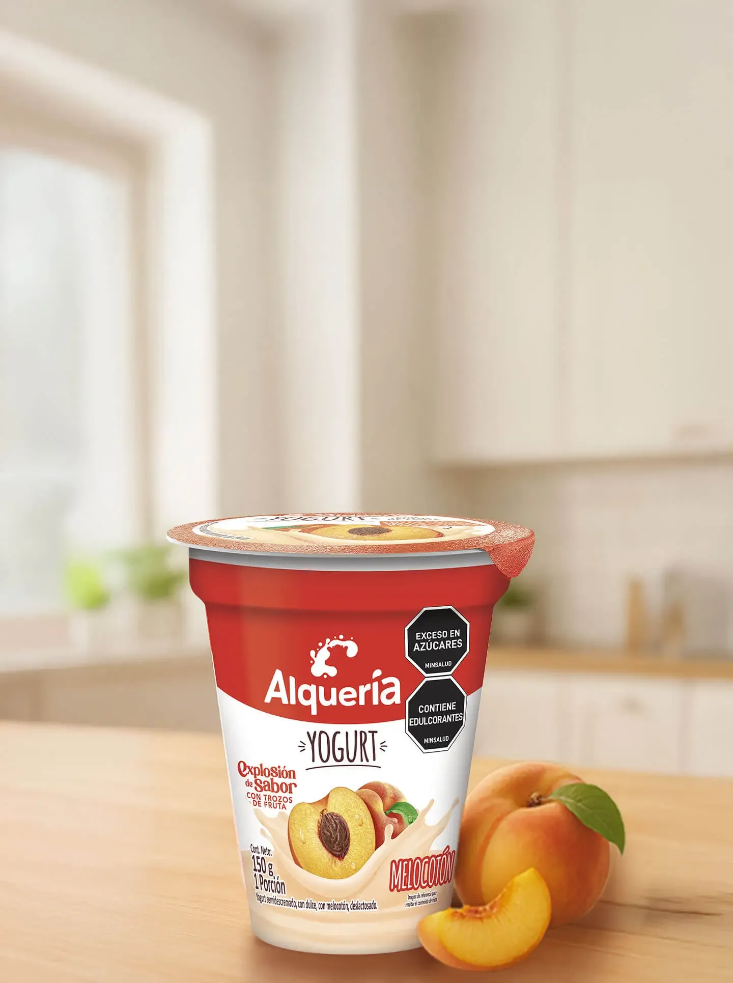 Yogurt Melocoton Banner