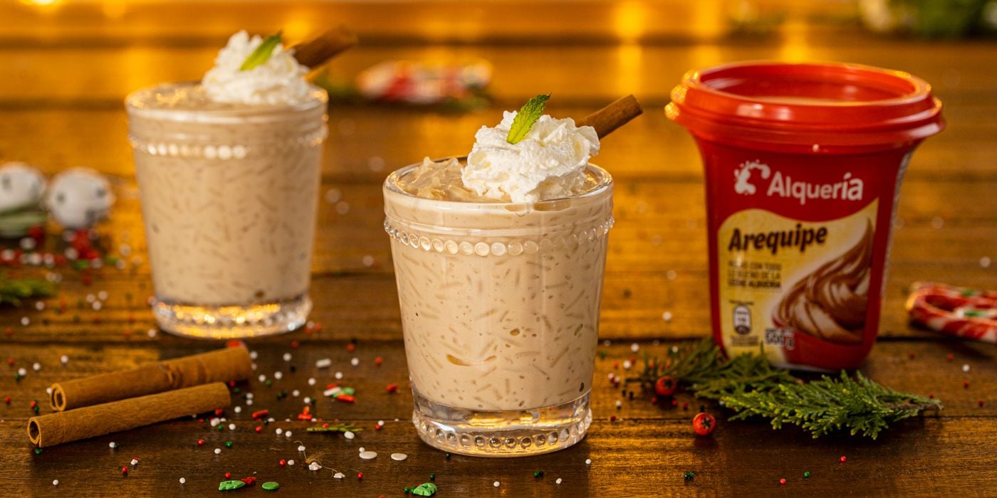 Arroz con leche y Arequipe Alquería