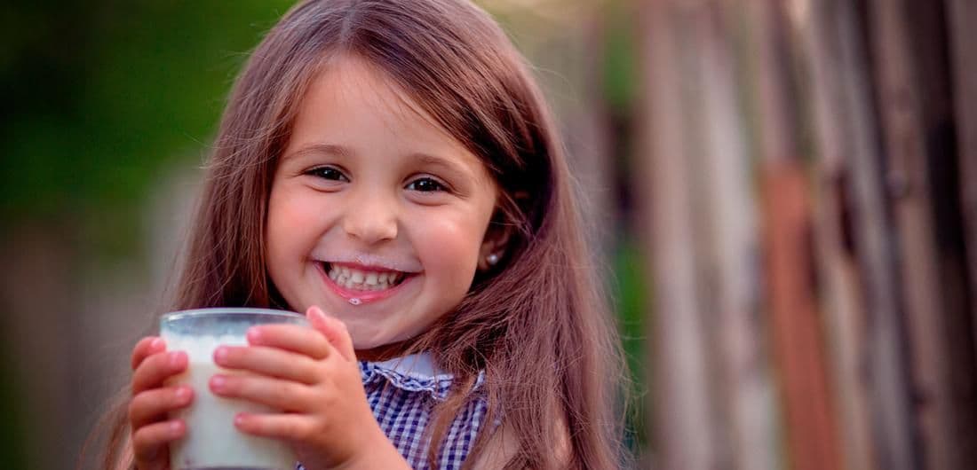 Vitaminas de la leche, parte de una dieta balanceada