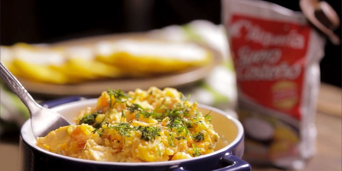 Arroz cremoso con suero costeño