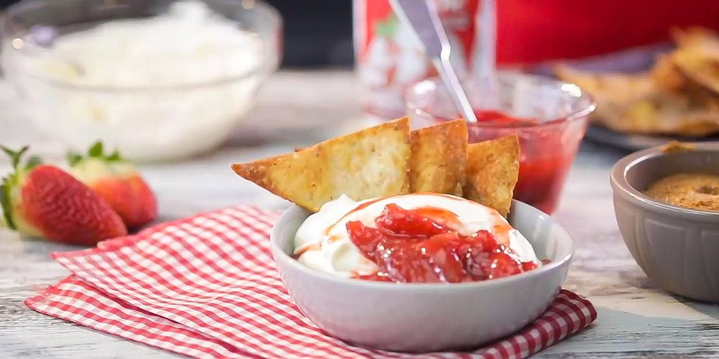 Fresas a la crema alquería