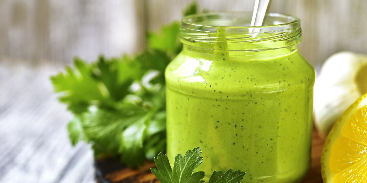 Salsa cremosa de cilantro