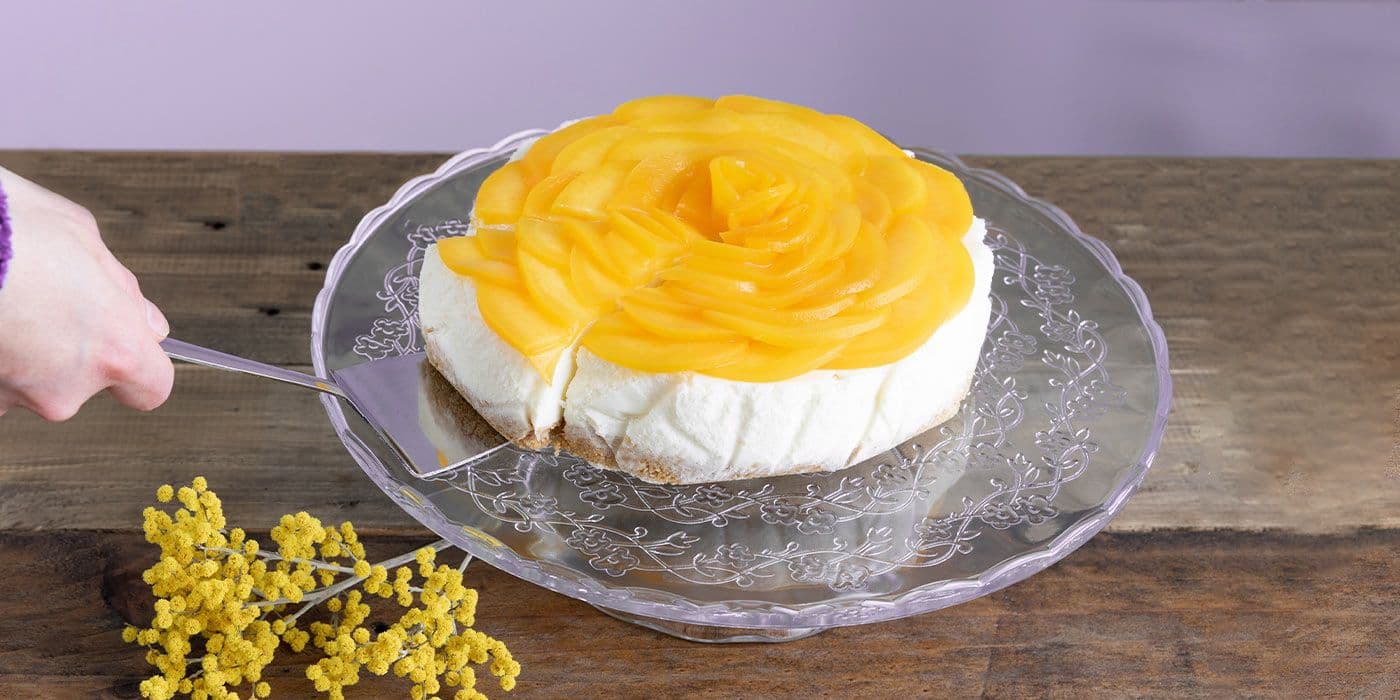 Tres leches de durazno