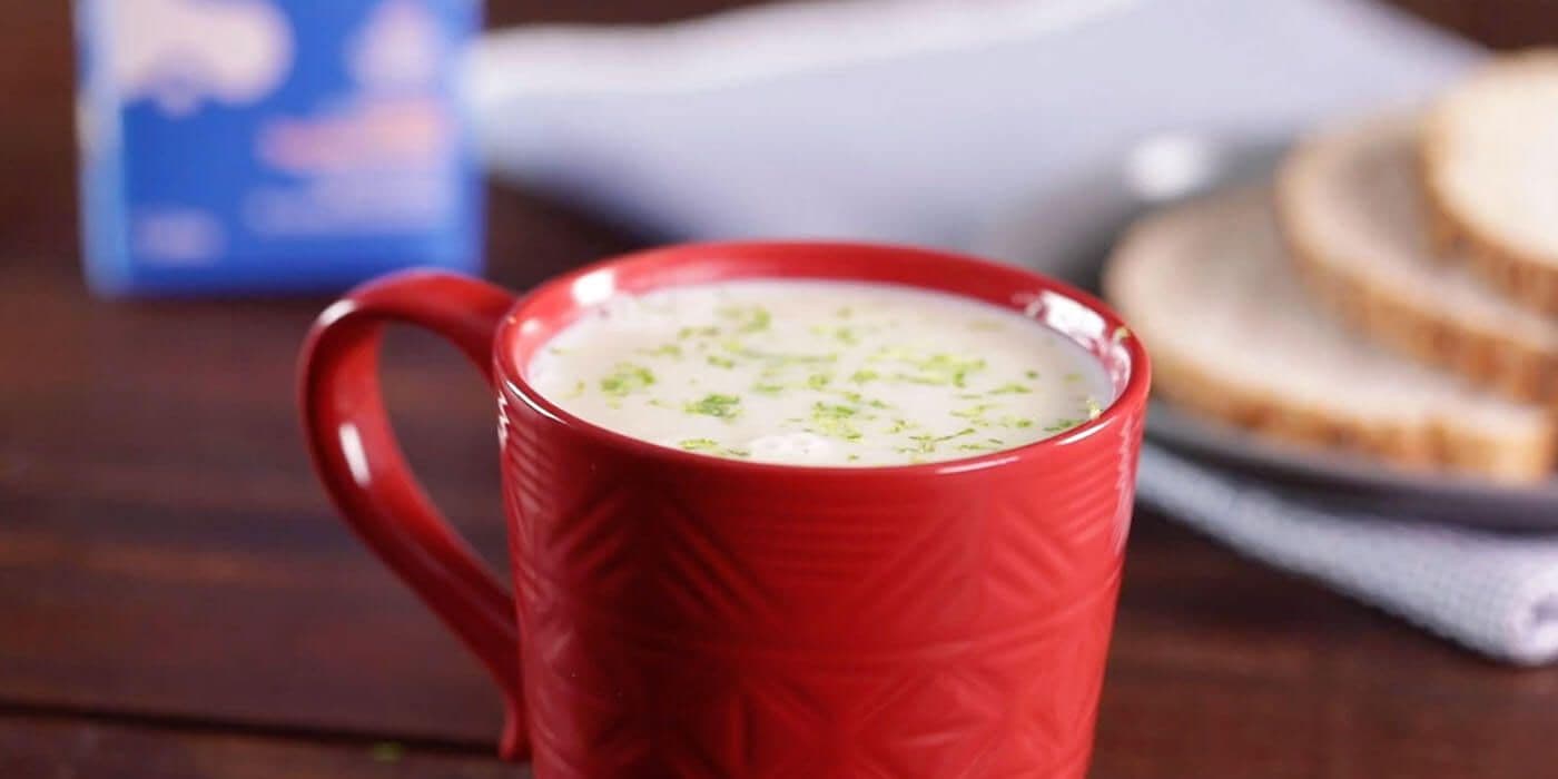 Crema caliente de limón