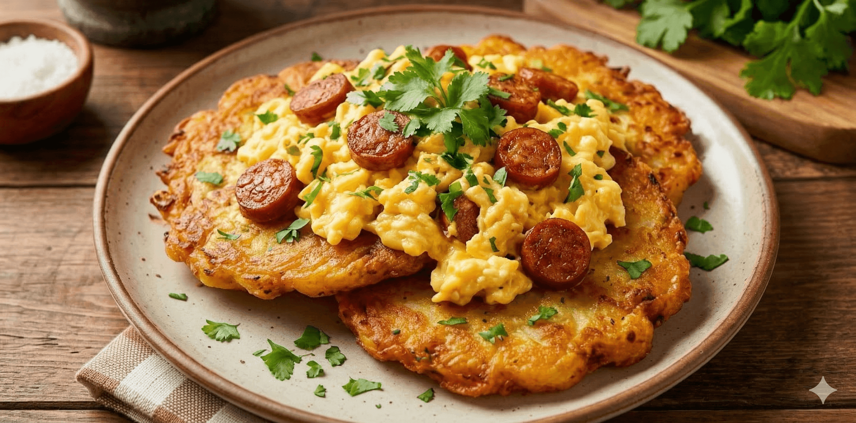 Torticas de papas con huevos colombianos