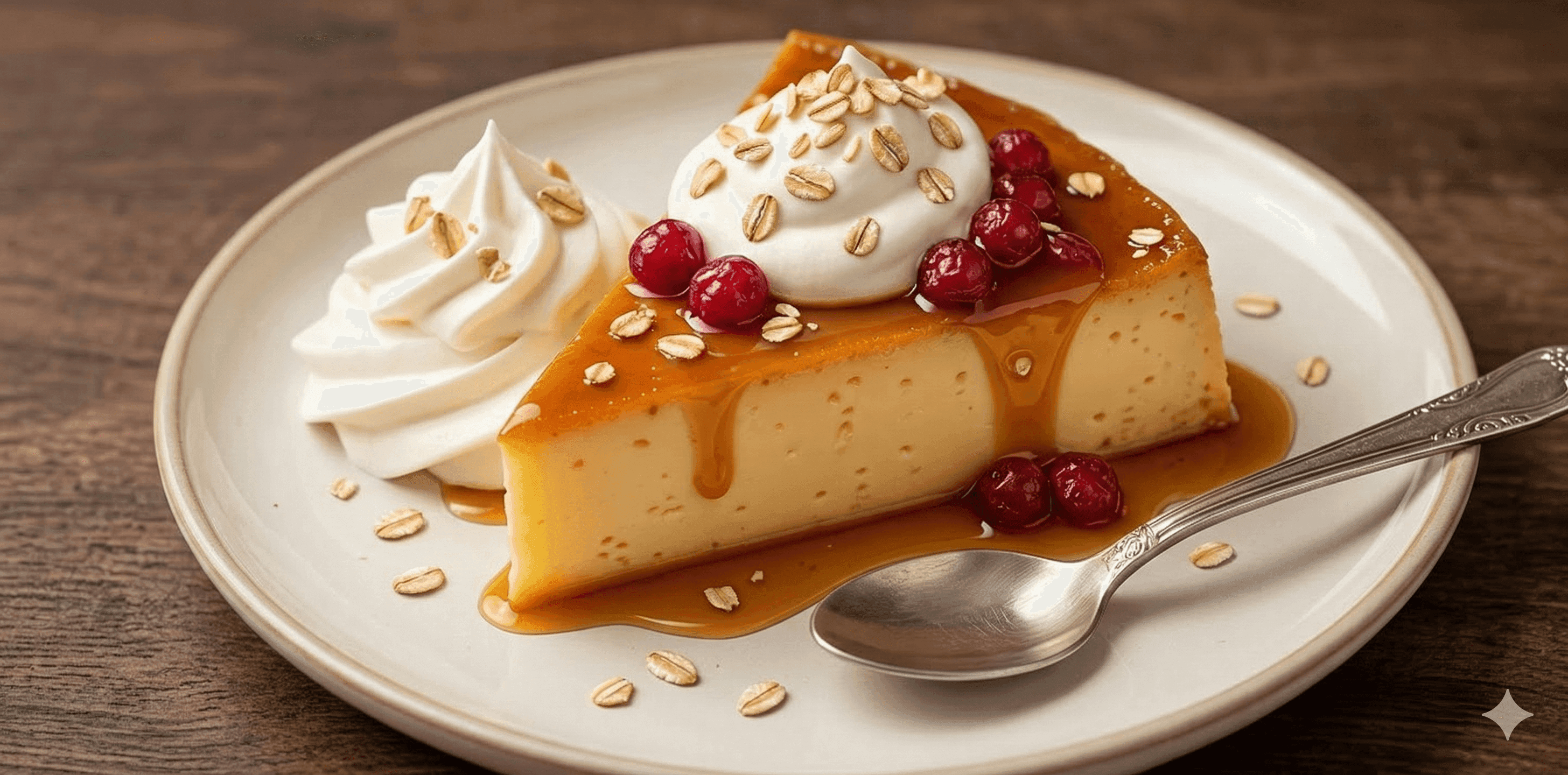 Leche Asada con agras, Arequipe Alquería y Crema Chantilly Alquería