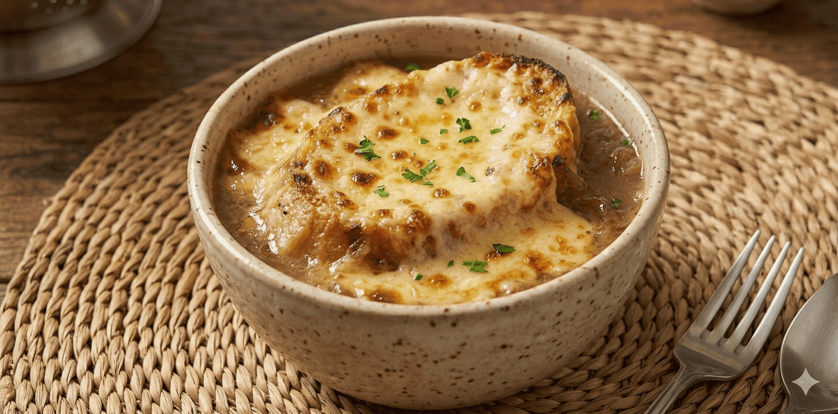 Sopa de cebolla cremosa