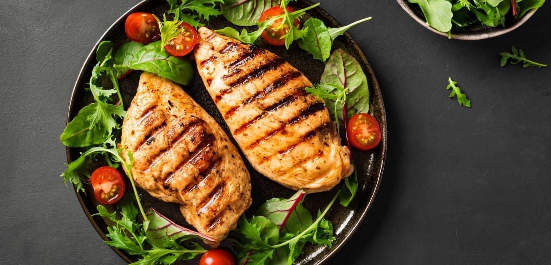 Imagen de un platillo con pollo