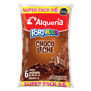 CHOCOLECHE FORTIKIDS Funda 180 mL Sixpack