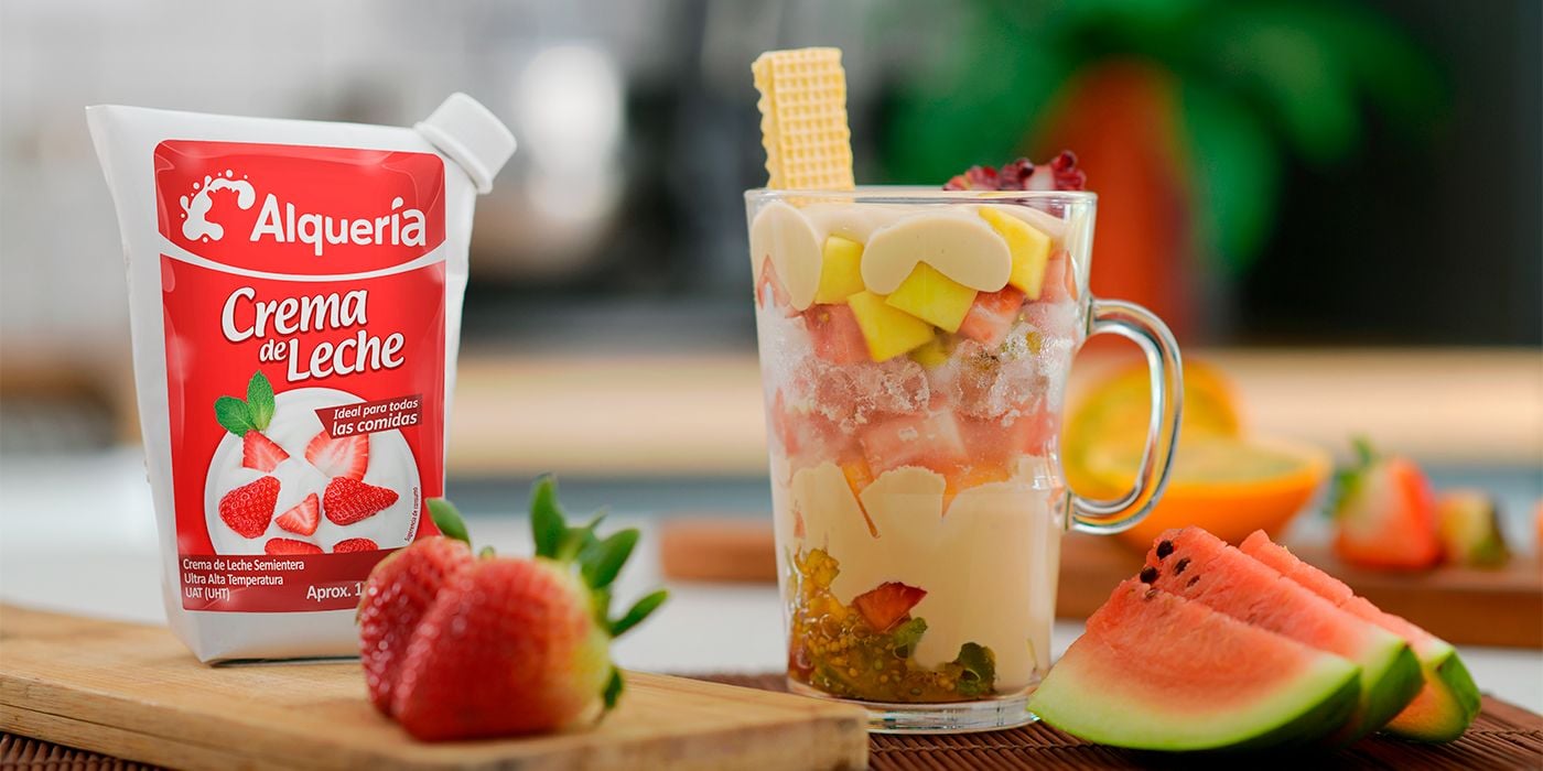 Cholado cremoso con Crema de Leche