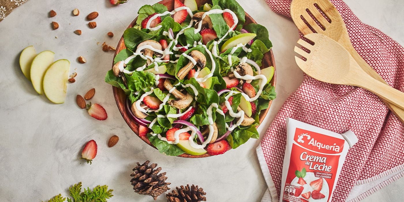 Ensalada de noche buena con Crema de Leche
