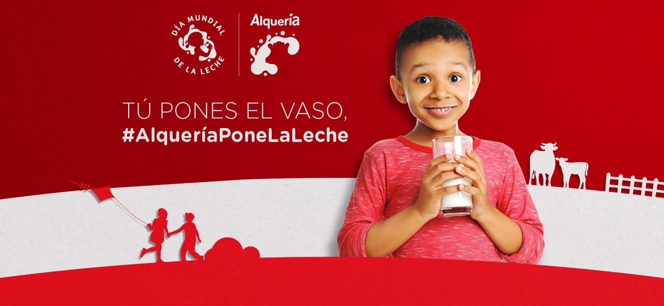 Tú pones el vaso #AlqueríaPoneLaLeche