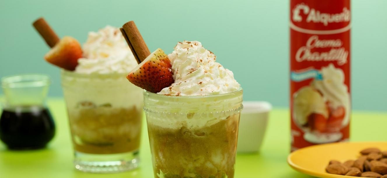 Affogato con crema chantilly