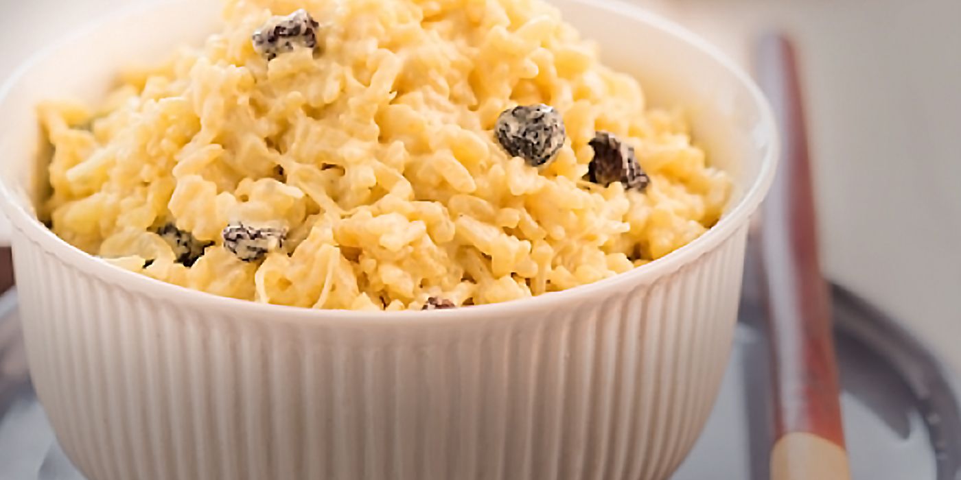 Arroz con curry y pasas