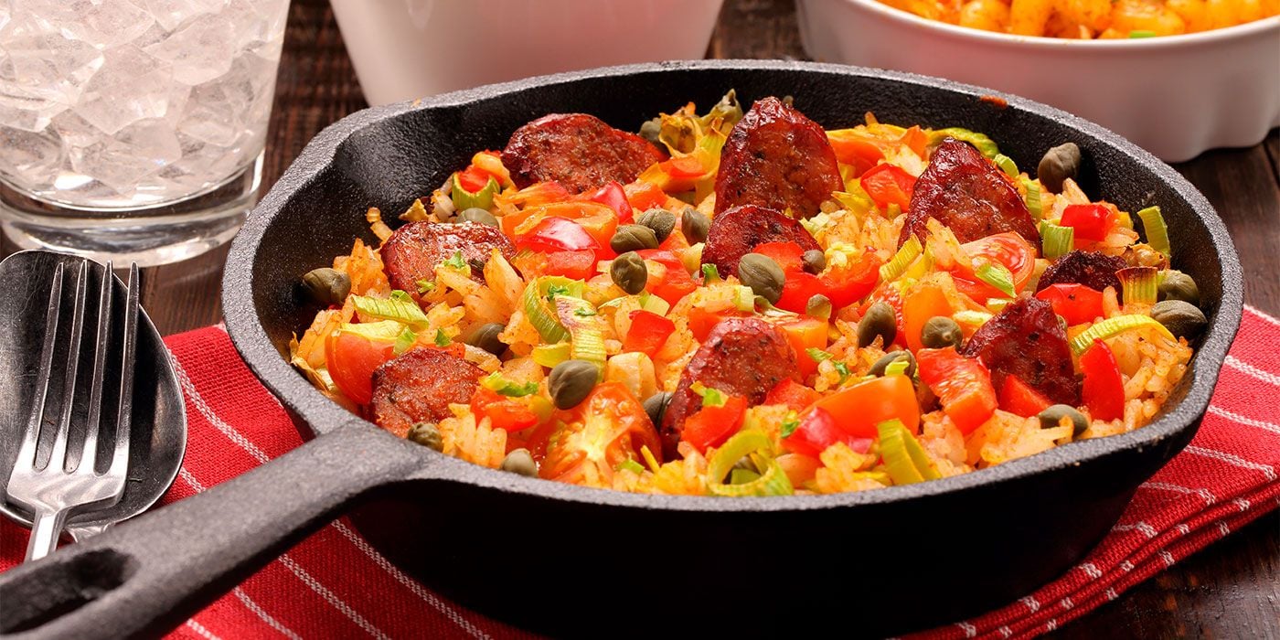 Arroz cremoso de chorizo