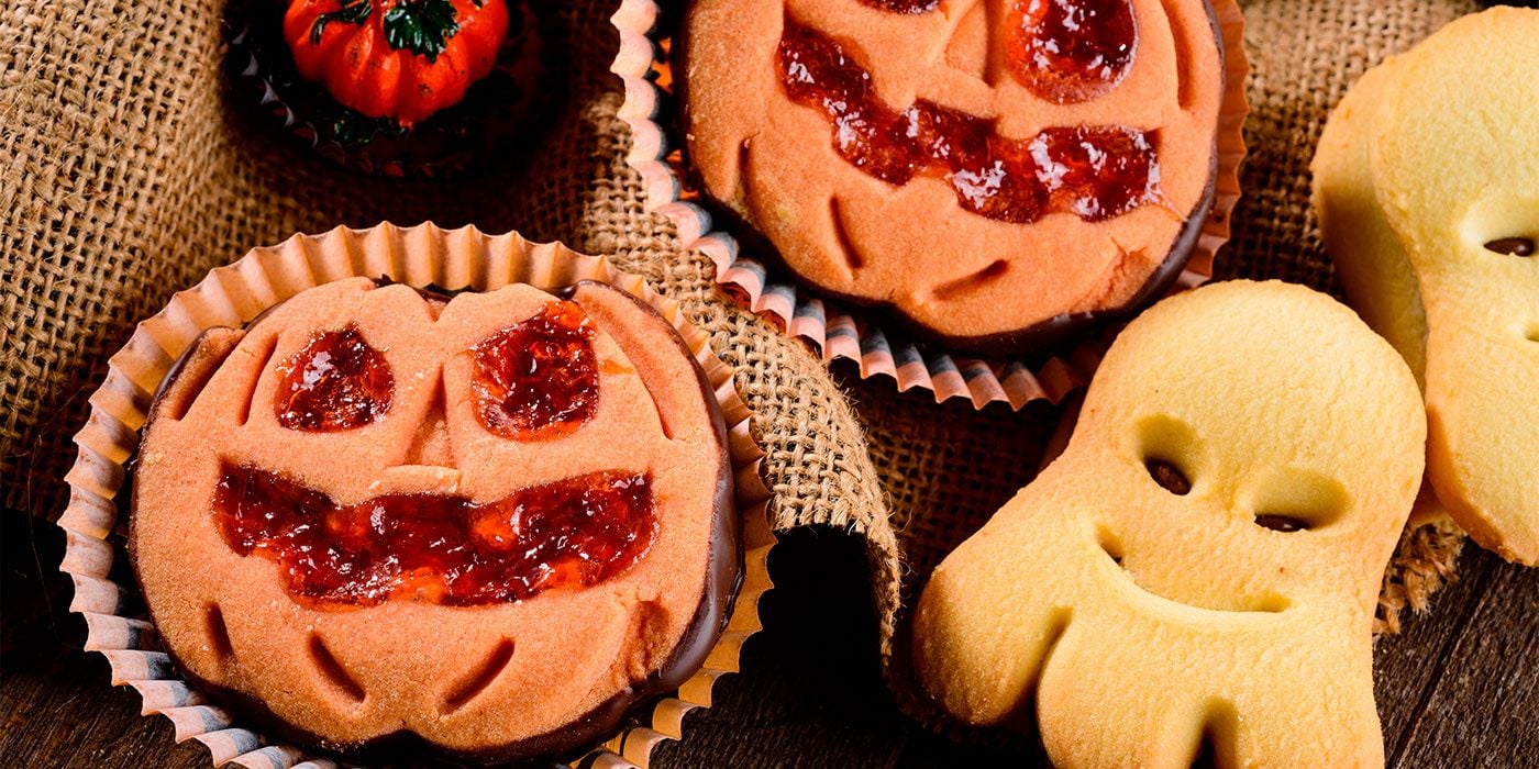 Calabazas rellenas de crema de calabaza