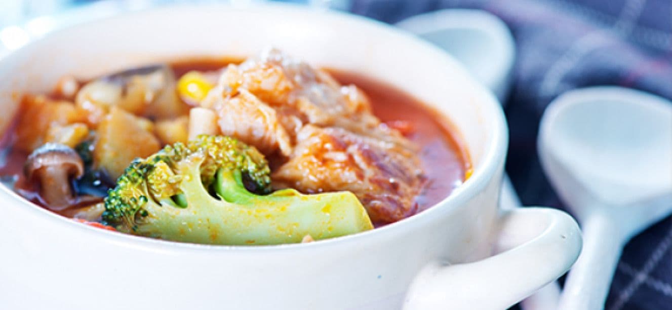 Cazuela de brocoli y papas