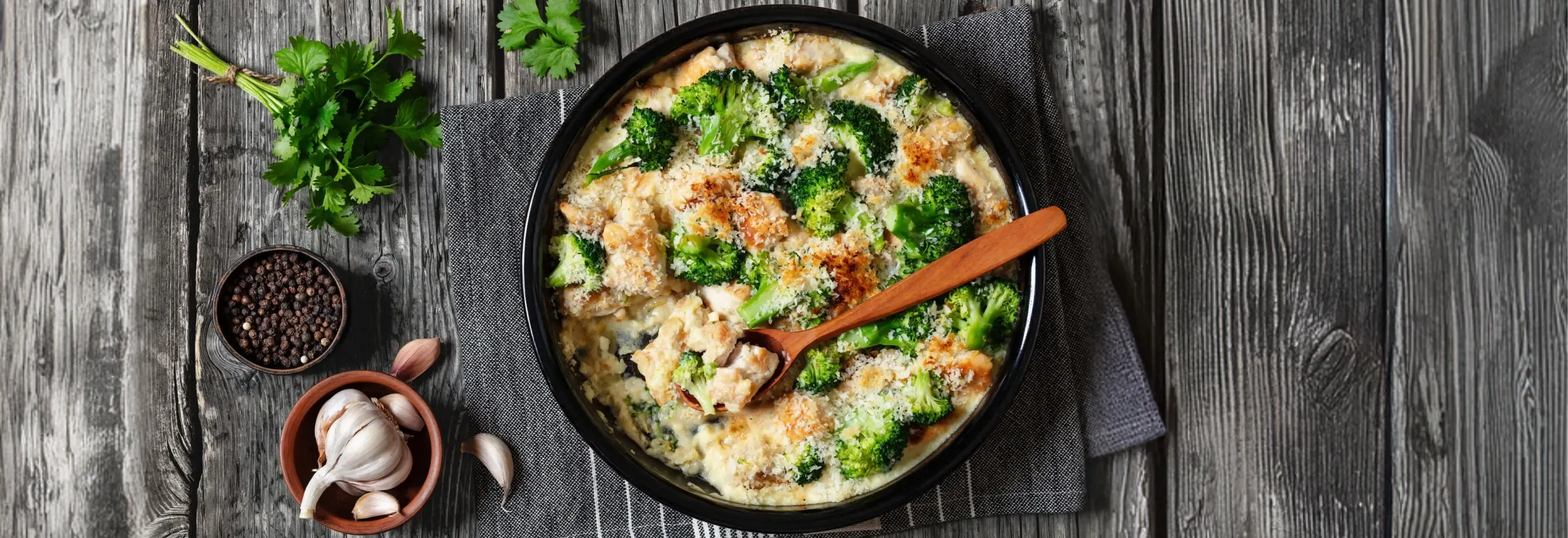 CAZUELA DE BROCOLI Y PAPAS