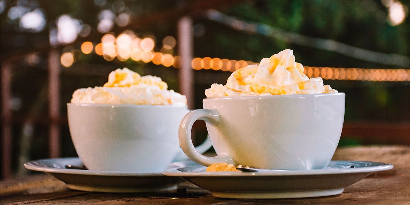 ¡Chocolate blanco caliente!