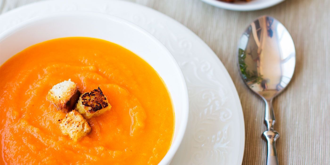 Crema de ahuyama y suero