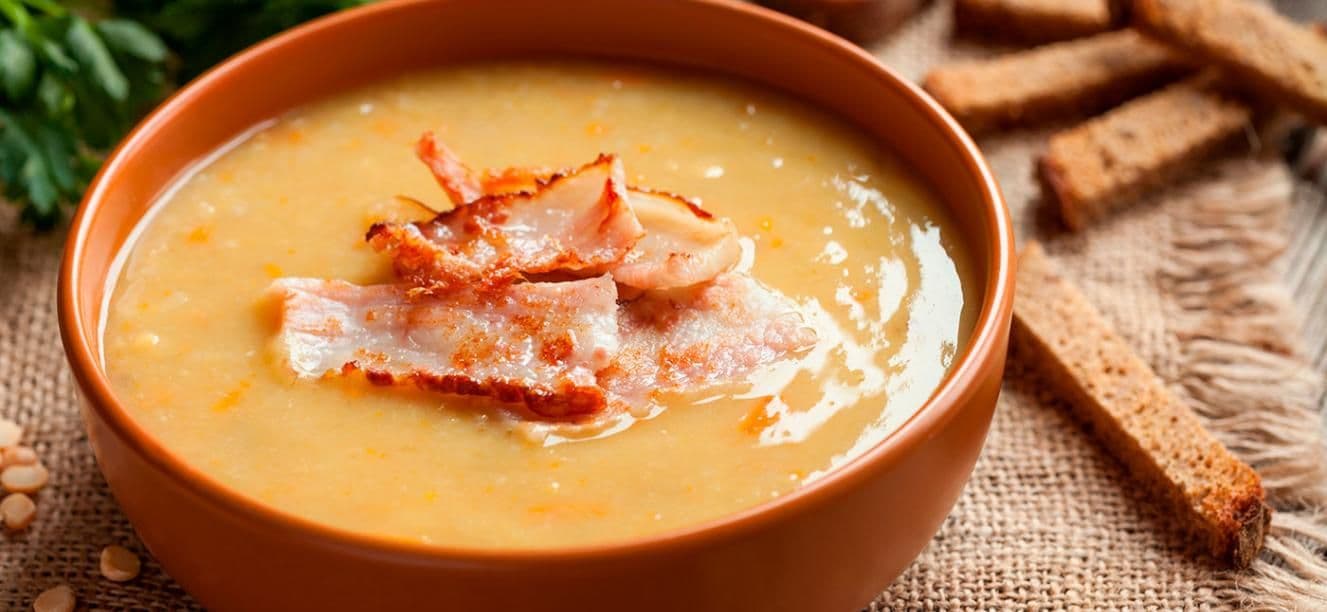 Crema de calabaza y tocino