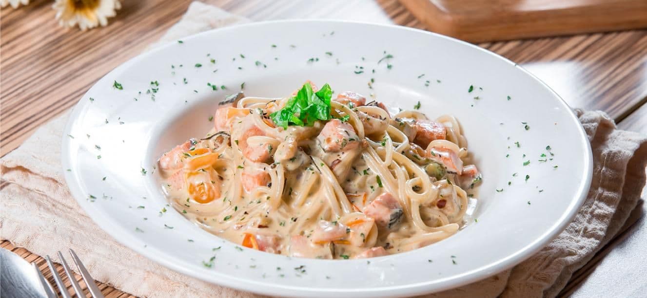 Espaguetis con Pollo