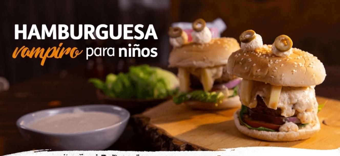 Hamburguesa Vampiro para Niños