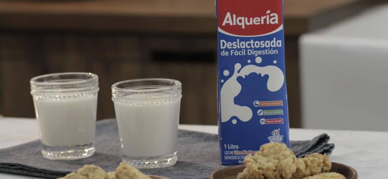 Masa de galletas casera con Leche Alquería Deslactosada