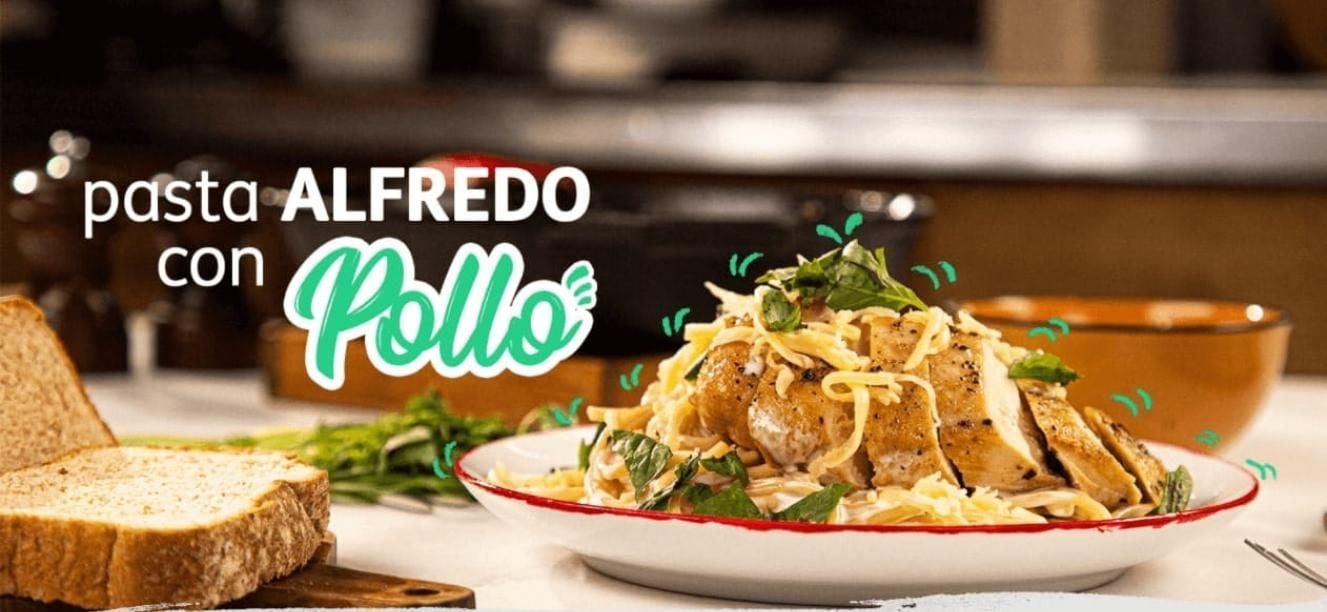 pasta alfredo con pollo