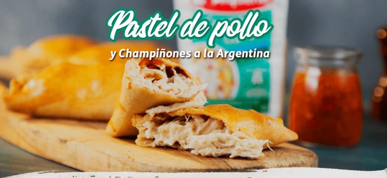 Pastel de pollo y champinones a la argentina