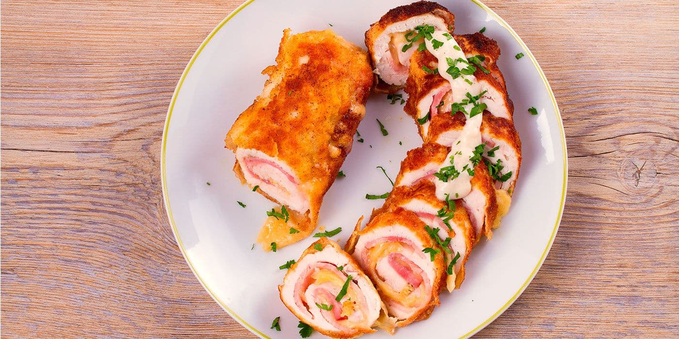 Pollo con guayaba y crema