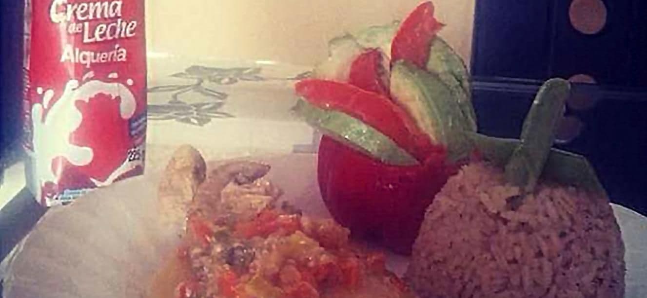 Posta de sierra al curry con crema de leche Alqueria