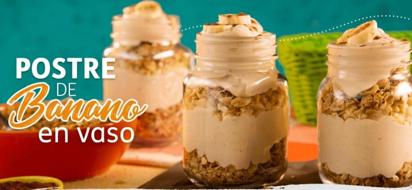 Postre Casero de Banano con Almendras
