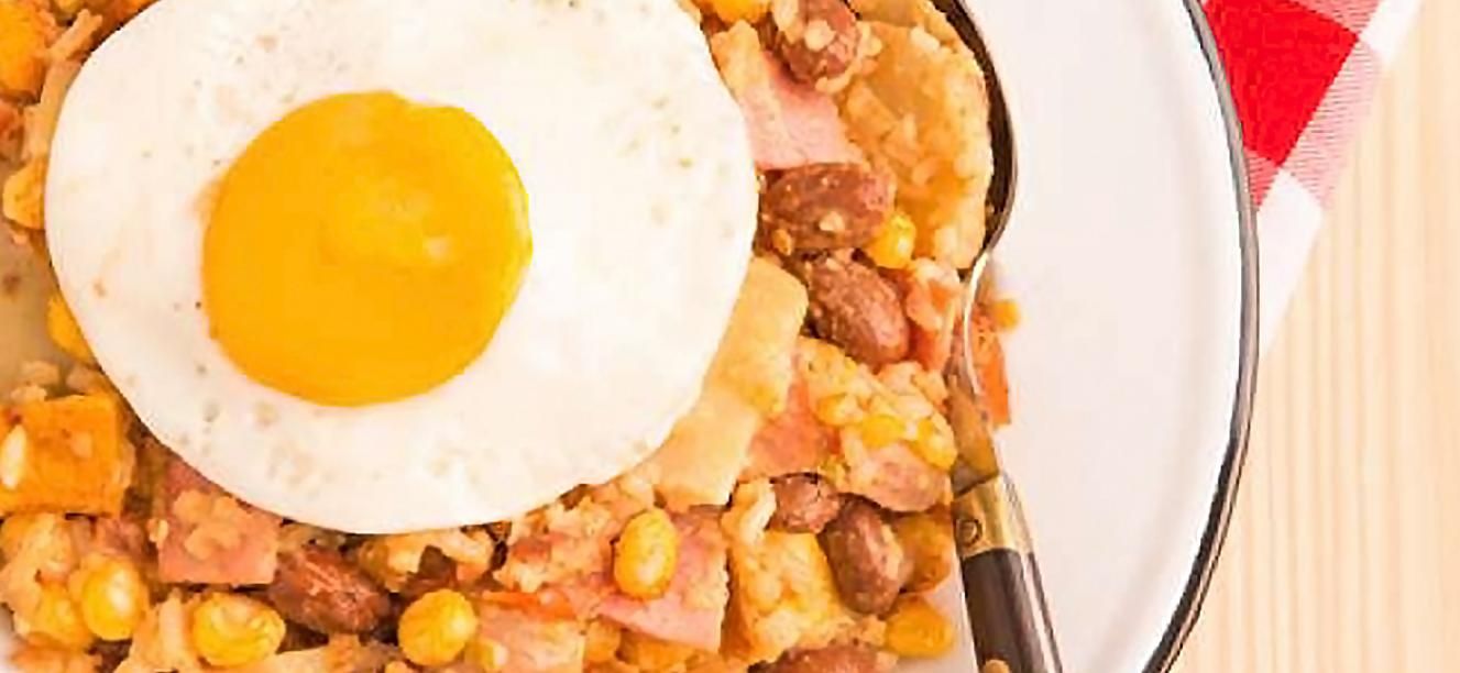 Calentado cremoso de arroz