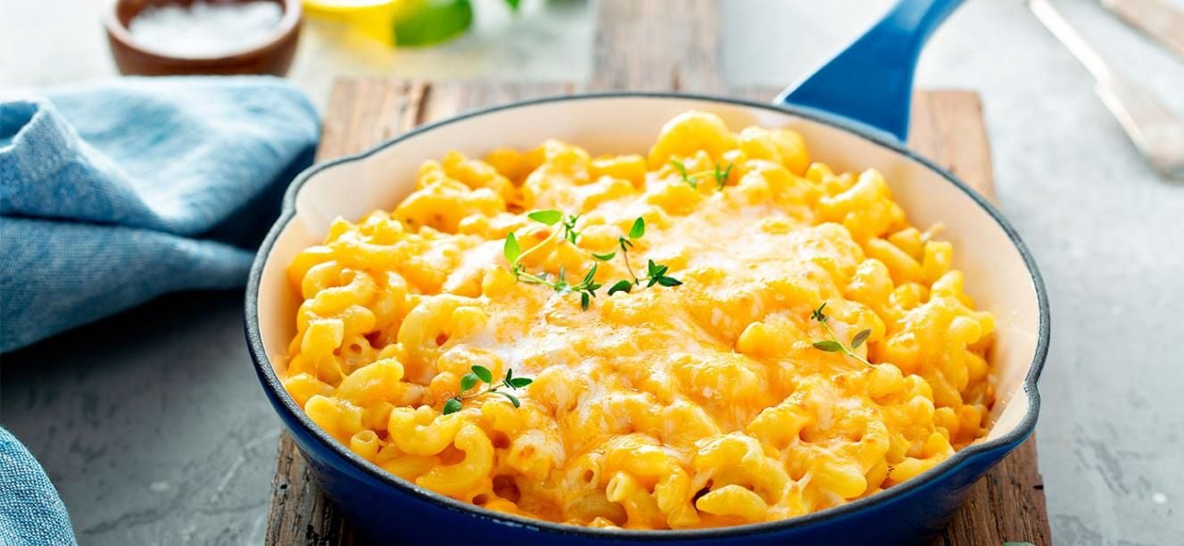 Macarrones con ricotta y lechera