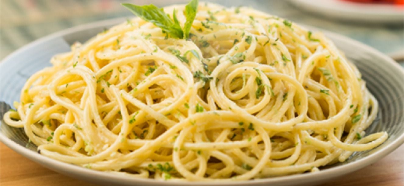 Spaguetti al limon y cilantro