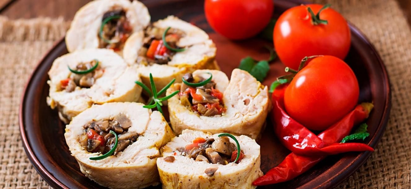 Rollitos de capaz y cilantro