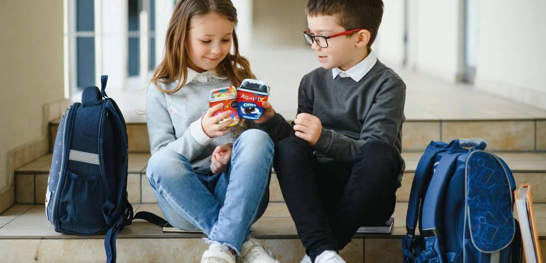 Banner snacks para niños