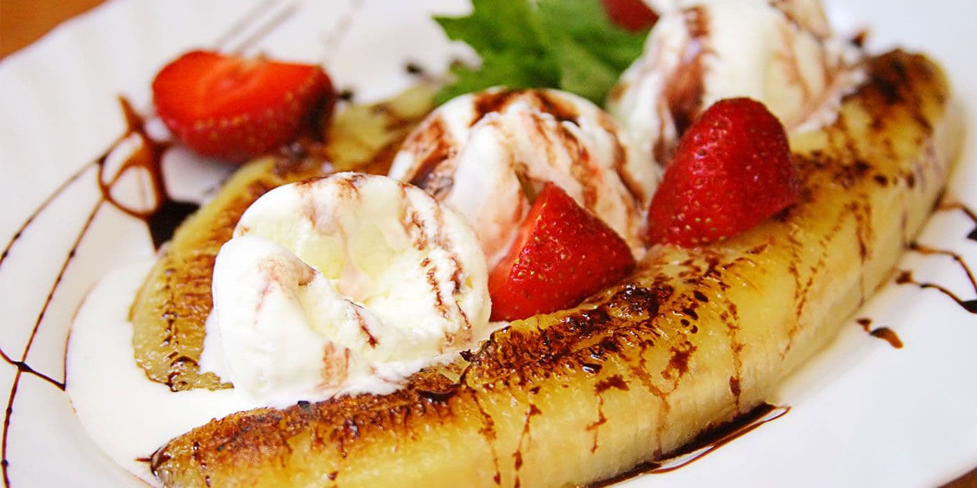 Torta de banana split