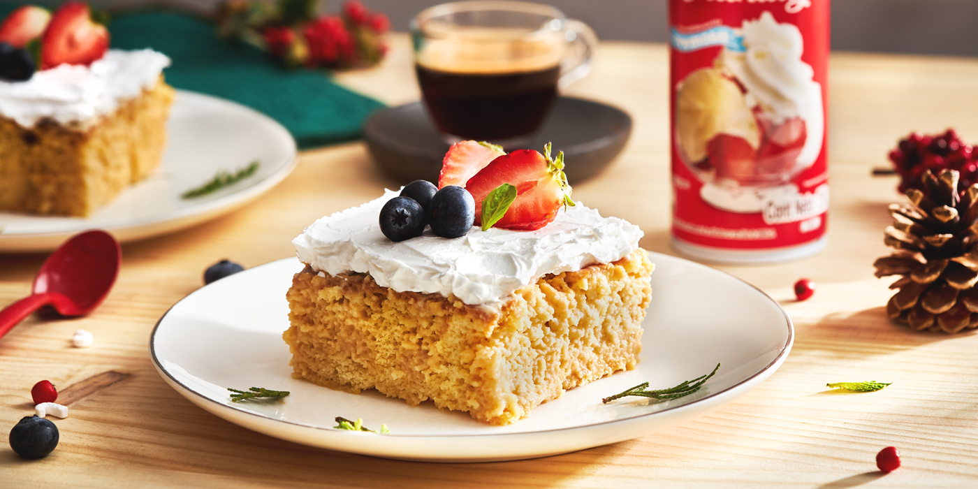 Receta para navidad: Deliciosa torta de tres leches