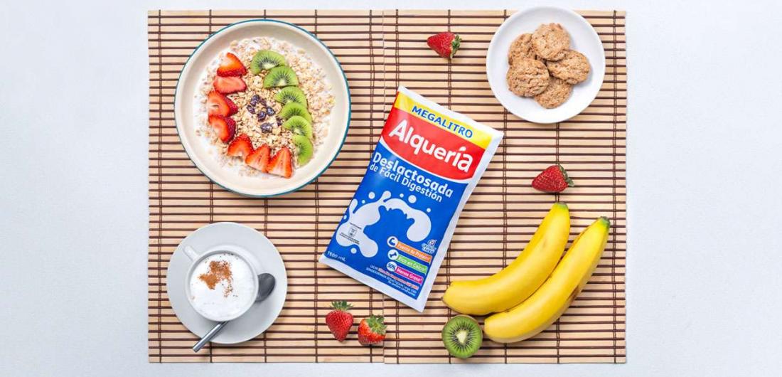 3 ideas de desayunos con frutas y Leche Deslactosada