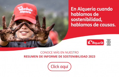 Banner resumen de informe de sostenibilidad Banner resumen de informe de sostenibilidad